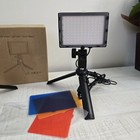 Led Photography   Video Light Panel W  Mini Tripod     Usb  Dimmable  Filters