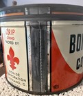 Vintage  Bon Jour  1 Keywind Coffee Tin Cool Graphics