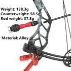 Bow Riser Handle Stabilizer Shock Absorber Weight Compound Recurve Archery Hunt