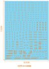 Delpi Decal Mg 1 100   Multi Use   Caution Marking Water Slide Decal