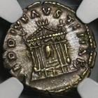 138 Ngc Xf Faustina Sr Roman Empire Denarius Temple Rare Pedigree  20081402c 