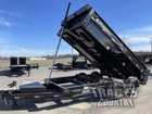 New 7 X 14 14k Telescopic Hoist Power Hydraulic Dump Trailer Equipment Hauler