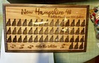 New Hampshire 48 4000 Footer Hiking Tracker Walnut And White Oak Wood 18 X 10 5