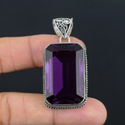 African Amethyst Gemstone Handmade 925 Sterling Silver Jewelry Pendant 2 10 