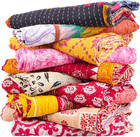 Indian Wholesale Kantha Quilt Lot 5 Pcs Tribal Kantha Quilt Vintage Handmade Bla