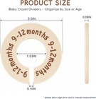 12 Pcs Baby Closet Dividers  Double-sided Baby Size Closet Dividers