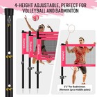 20ft Volleyball   Badminton Combo Net Set Outdoor For Backyard Beach With Adj   