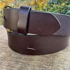 Gap Made In Usa Brown Bonded Leather Belt Boy s Size-xl Brass Buckle Euc