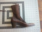 Antique Women s Victorian Edwardian Brown Lace Up Leather Boots Kinnaman   Neal