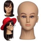 Bald Mannequin Head With Eyelash Female Wig Head Professional Cosmetology Wheat