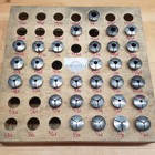 Hardinge 31 Piece Collet Set  Sizes Range From 3 32 - 3 4  - Used