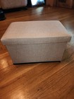 Folding Storage Ottoman Bench Storage Chest Footrest Stool Bench For Bedroom    