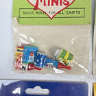 Vintage Dollhouse Miniatures Lot Super Minis Concord Craft Diorama