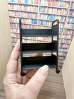 New Dollhouse Miniature 1 12 Library Book Return Cart   8 Random Books Real Page
