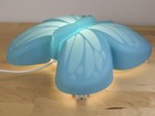 Ikea Upplyst Butterfly Blue Wall Light Night Lite Hanging W power Adapter Tested