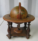 Vintage Italian Zodiac Old World Cradle Mount Tabletop Globe-very Good Condition