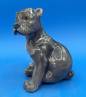 Dahl Jensen Denmark Porcelain Figurine Of A Seated Schnauzer Puppy Dog  1095
