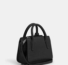 Nwt Coach Andrea Mini Croc Embossed Black Cornflower Leather Carryall Cr209  398