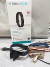 Fitbit Alta Hr Fitness Tracker Black W box   Extras Stainless Steel Heart Rate L