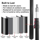 3 8ft To 12ft  Extendable Telescoping Extension Pole With 3 4  Threaded Tip