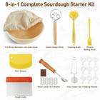 Banneton Bread Proofing Basket  Sourdough Starter Kit  9  Round Sourdough Bread