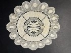 Collection Of 4 Antique French Lace Doilies  Hand Made Approximate5 1 2  Across