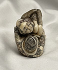 Vintage Chinese Miniature Figurine Erotic Lovers couple   Resin   Very Detailed