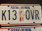 New York Passenger 1986-2000 Era Vehicle License Plates Extra Clean Set Of 2