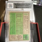 1984 Topps Joe Montana  358 Autographed Jersey Fusion Pro Bowl Swatch Bgs 10