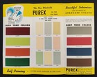 Vintage Purex Coat Paint Sample Brochure The New Oil Type Flat Wall Paint Ad