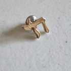 Chai Lapel Pin Hebrew Jewish Symbol For Life Gold Color Metal