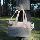 Dog Carrier Purse 3-in-1 Grey   Pink Pet Travel Bag For Small Dogs   Cats - H   