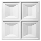 Art3d Drop Ceiling Tiles  2x2ft 12-pack Pvc Glue Up Ceiling Panels  48 Sq case 