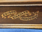 Edison Standard Cyl Oak Case Phonograph Parts  Lid mechanism crank no Reproducer