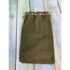 First National Bank Of Canton Ohio Vintage Cloth Money Bag Draw String 10x6