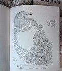 Lot Of 4 Adult Coloring Books Seashore Fantasy Mermaids Emojis Like New