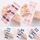 22tips Nail Art Stickers Self-adhesive Diy Stylish Nail Wraps Full Cover Sticker