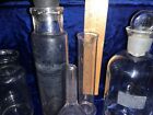 Vintage Lot Of 8 Glass Laboratory T C W Apothecary Beakers W T  Funnel Etc