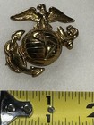 Ww1 Gilt Marine Corp Ega Hat Insignia Brass W  Post   Screw Back Back 