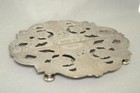 Monogrammed 1911 Antique Art Nouveau Reed   Barton 2 Silverplate Trivet