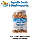 Red Shrimp-freeze Dried 1 2  To 1  1 4  For All Tropicals  Turtles  Ponds  Jar