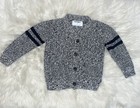 Old Navy Sweater Toddler Boys 3t Gray Blue Cable Knit Button Up Pockets Cardigan