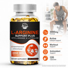 L-arginine L-citrulline 3000mg 120 Capsules Workout Support