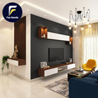 8-pack 96 X 6in Wpc Acoustic Slat Wall Panel For Modern Interior Decor Tv Back