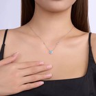 Blue Topaz Moissanite 3pcs Jewelry Set S925 Silver Gra Cert Free Engraving Gift