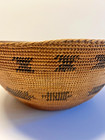 Antique Native American Mono Indian Hand Weaved Large Basket  Late 1800 s   g5