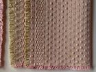 Wow  Rare Retro  pink Metallic Mod-weave Lido 8 Napkins Placemats Vintage Lurex