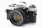  near Mint  Minolta Xd Silver  W  55mm 1 8 Lens From Japan