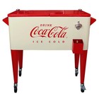 80 Qt Coca-cola Officially Licensed Outdoor Embossed Metal  ice Cold  Cooler