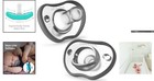 Orthodontic Silicone Baby Pacifiers 0-3 M    Comfort 2pk  Grey